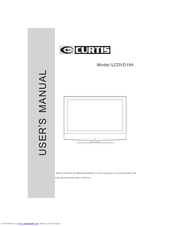 Curtis LCDVD194 User Manual