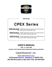 CyberResearch CPEX P4-32-X User Manual