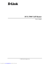 D-Link DVX-7090 User Manual