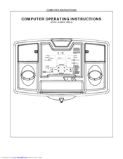 Smooth Fitness LED 12 Computer Computer Operating Instructions Manual