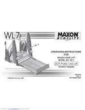 Maxon WL7 Operating Instructions Manual