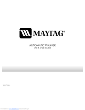 Maytag W10117890A Use & Care Manual