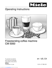 Miele CM 5000 Operating Instructions Manual