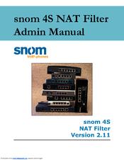 Snom 4S NAT Filter Admin Manual