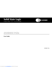 Solid State Logic DUENDE PCIe User Manual