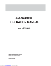 Haier HPU-20CH13 User Manual