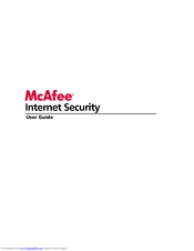McAfee MIS09EMB3RAA - Internet Security 2009 User Manual