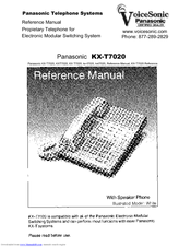 Panasonic T7020B - KX - Digital Phone Reference Manual