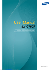 Samsung S24C750P User Manual