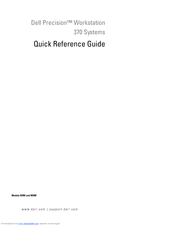 Dell Precision 370 SERIES Quick Reference Manual