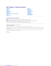 Dell Inspiron 1545 Service manual Service Manual