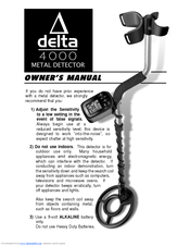 Delta 4000 Owner's Manual