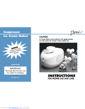 Deni 5300 Instructions For Proper Use And Care Manual