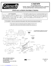 Desa C36EMW Installation Instructions Manual