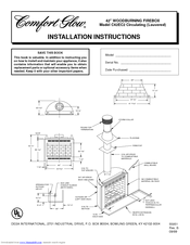 Comfort Glow C42EC2 Installation Instructions Manual