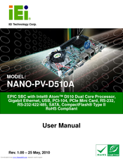 IEI Technology NANO-PV-D510A User Manual