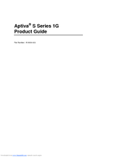 Lenovo Aptiva  S Series 1G Product Manual