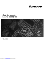 Lenovo E100 Guías Del Usuario Manual