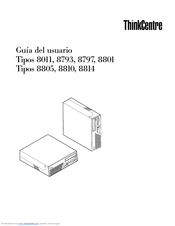 Lenovo ThinkCentre 8814 Guías Del Usuario Manual