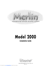 Directed Electronics MERLIN 2000 Installation Manual