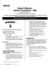 Dri-Eaz EB1400 Owner's Manual