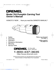 Dremel 764 Owner's Manual