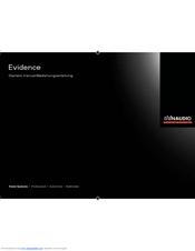 Dynaudio Evidence Owner's Manual