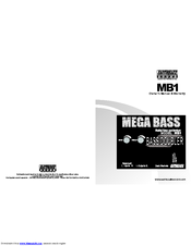 EarthQuake MEGA BASS MB1 Owner's Manual