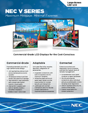 NEC MultiSync V463 Specification