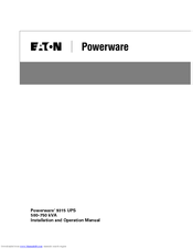 Eaton 9315 Installation And Operation Manual