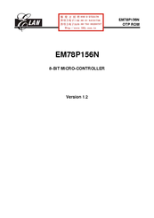 Elan EM78P156N Manual