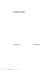 Electrolux FAVORIT FAVORIT 60870 User Manual