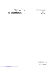 Electrolux EOG 21302 X User Manual