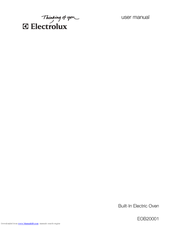 Electrolux EOB20001 User Manual