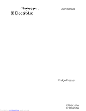 Electrolux ERB34257W User Manual