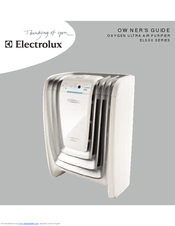 Electrolux EL500AZ - Oxygen Ultra Pet HEPA Room Air Purifier Owner's Manual