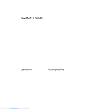 AEG Electrolux LAVAMAT L 56840 User Manual