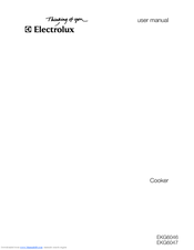 Electrolux Insight EKG6046 User Manual