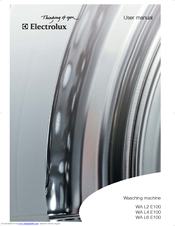 Electrolux WA L6 E100 User Manual