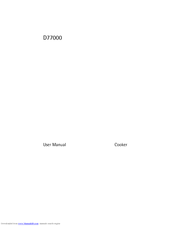 Electrolux D77000 User Manual