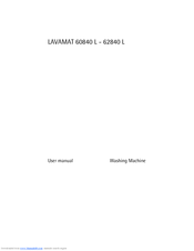 Electrolux LAVAMAT 60840 L User Manual