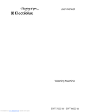 Electrolux EWT 7020 W User Manual