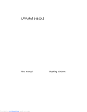 Electrolux LAVAMAT 64850LE User Manual