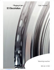 Electrolux WA SL1 E100 User Manual