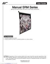 Elite Screens M85XWS1-SRM User Manual