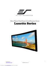 Elite Screens Curve235-115W User Manual