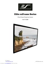 Elite Screens SableFrame Series User Manual