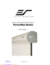 Elite Screens PowerMax PM100H-E12 User Manual