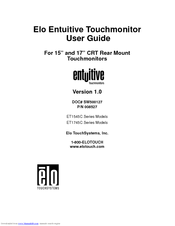 Elo TouchSystems ET1745C Series User Manual