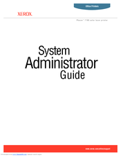 Xerox 7760GX - Phaser Color Laser Printer Administrator's Manual